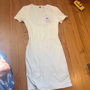 Tiger Mist white stretch dress